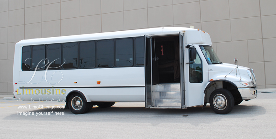 party bus with open doors