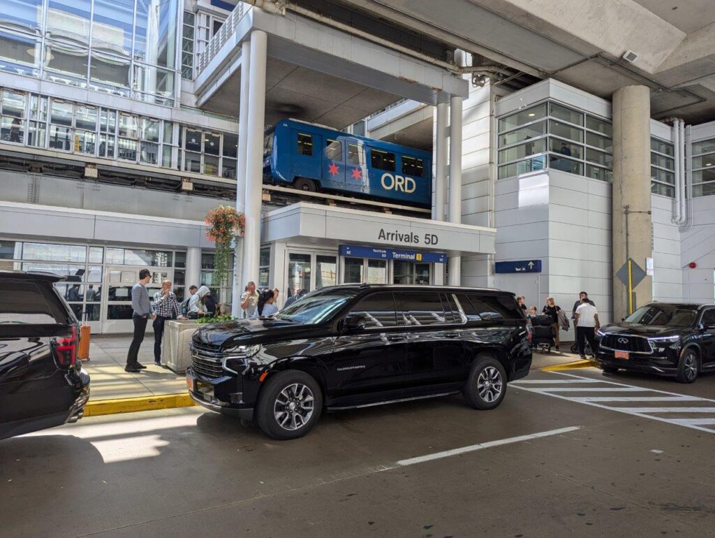O'Hare airport limousine pickup from terminal 5