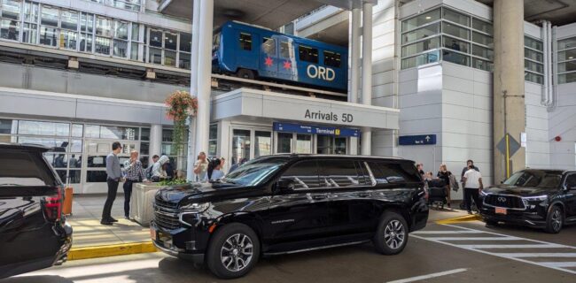 O'Hare airport limousine pickup from terminal 5