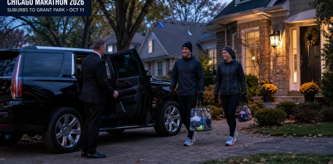 Suburban Chicago Marathon transportation from a Chicagoland home