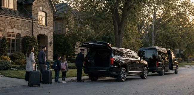 Chicagoland family ready for prearranged SUV and van transportation