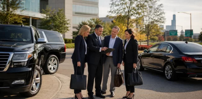 Chicagoland group comparing hourly and direct chauffeur service