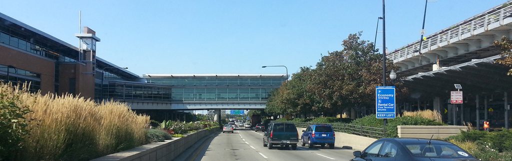 Midway walkway over Cicero Ave
